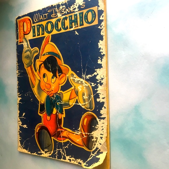 WALT DSNEY’S VINTAGE 1939 PINOCCHIO STORYBOOK - Picture 14 of 16